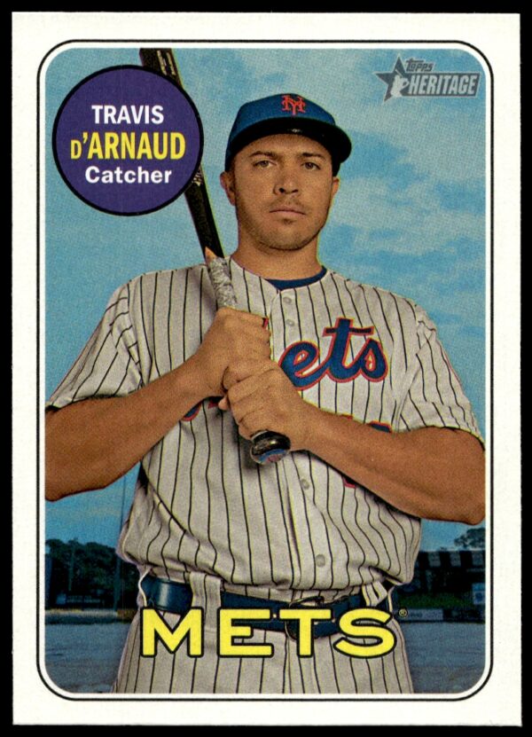 2018 Topps Heritage Travis d'Arnaud #144 (Front)