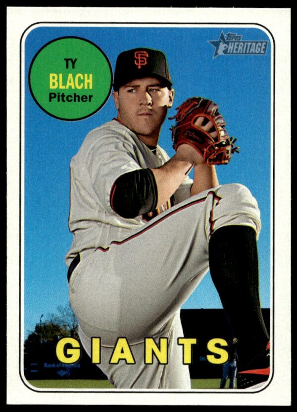 2018 Topps Heritage Ty Blach #39 (Front)