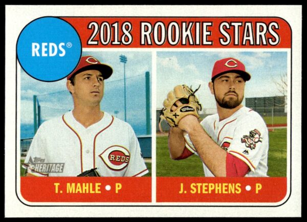 2018 Topps Heritage Tyler Mahle / Jackson Stephens #339 (Front)