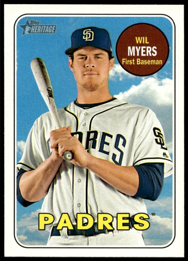 2018 Topps Heritage Wil Myers #387 (Front)