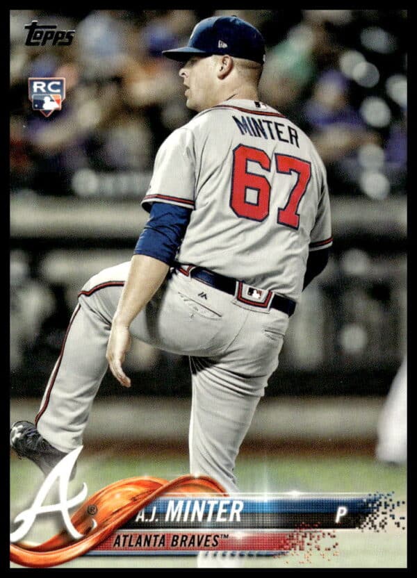 2018 Topps Series 2 A.J. Minter #514 (Front)