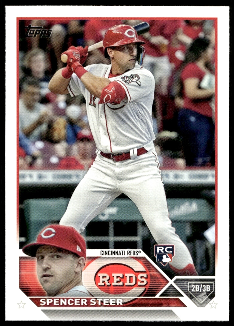 2023 Topps Series 2 Spencer Steer #489 (Front)