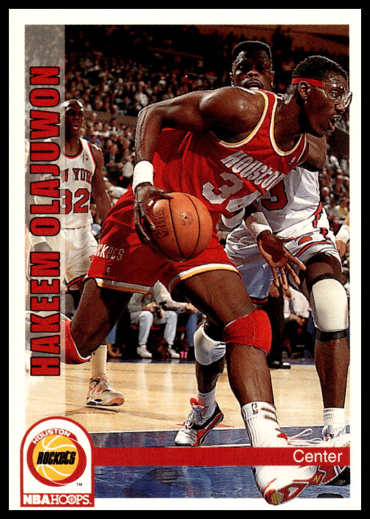 1992-93 Hoops Series 1 Hakeem Olajuwon #85 (Front)