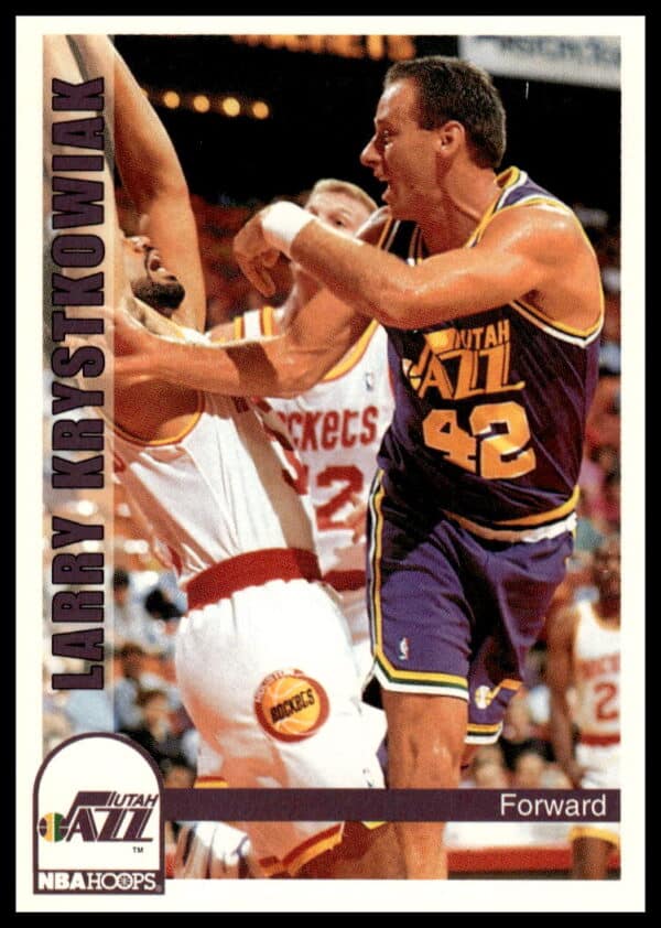 1992-93 Hoops Series 2 Larry Krystkowiak #475 (Front)