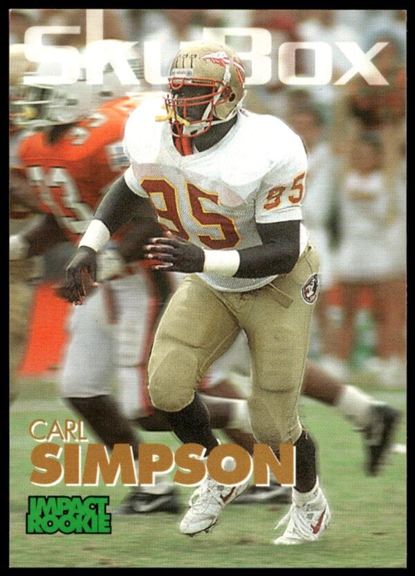 1993 SkyBox Impact Carl Simpson #393 (Front)