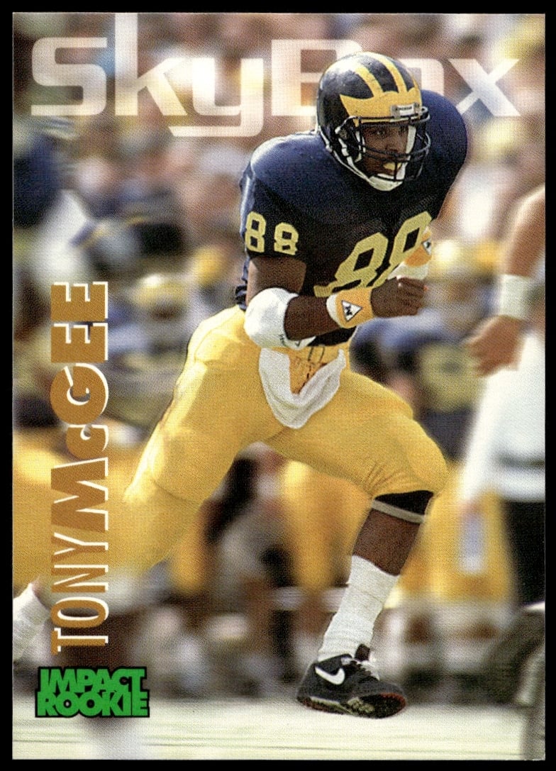 1993 SkyBox Impact Tony McGee #395 (Front)