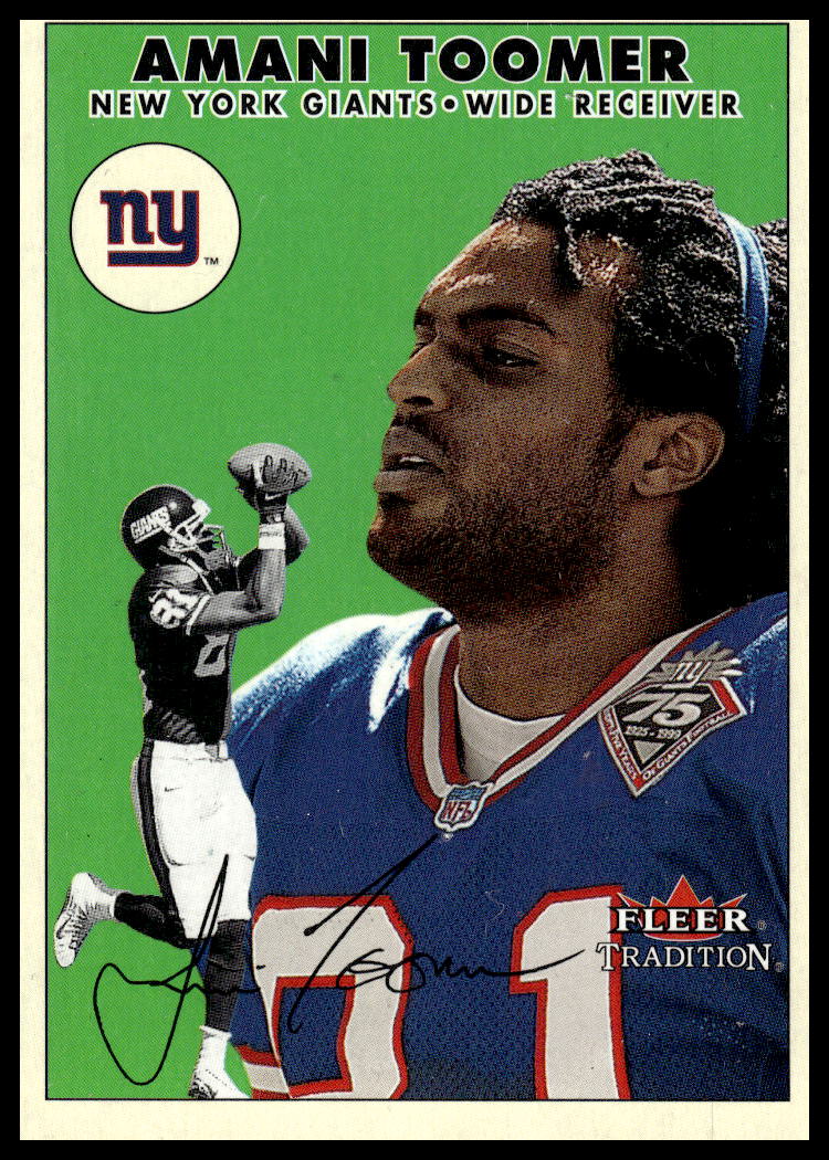 2000 Fleer Tradition Glossy Amani Toomer #50 (Front)