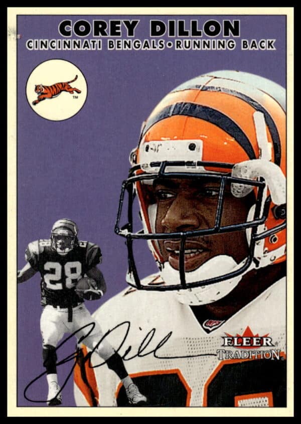 2000 Fleer Tradition Glossy Corey Dillon #153 (Front)