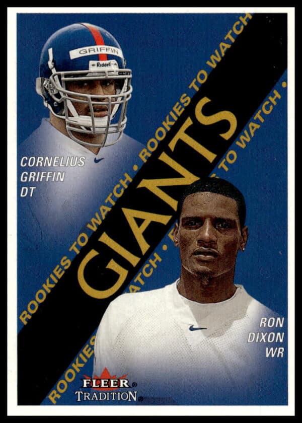 2000 Fleer Tradition Glossy Cornelius Griffin / Ron Dixon #354 (Front)