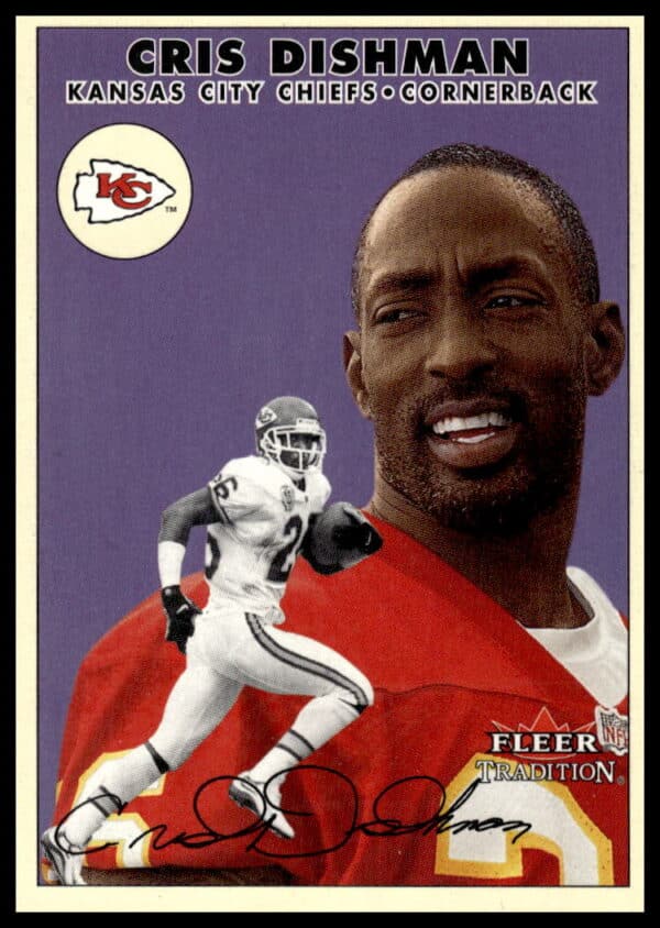 2000 Fleer Tradition Glossy Cris Dishman #217 (Front)