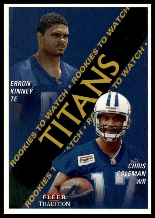 2000 Fleer Tradition Glossy Erron Kinney / Chris Coleman #364 (Front)