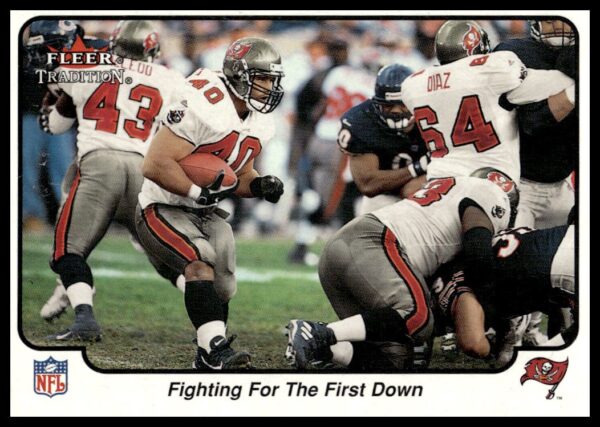 2000 Fleer Tradition Glossy Fighting for the First Down #394 (Front)