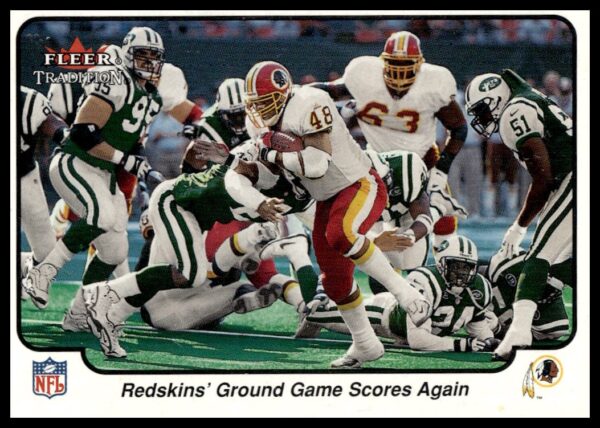 2000 Fleer Tradition Glossy Redskins' Ground Game Scores Again #396 (Front)