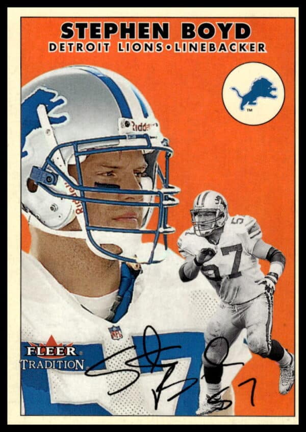 2000 Fleer Tradition Glossy Stephen Boyd #255 (Front)