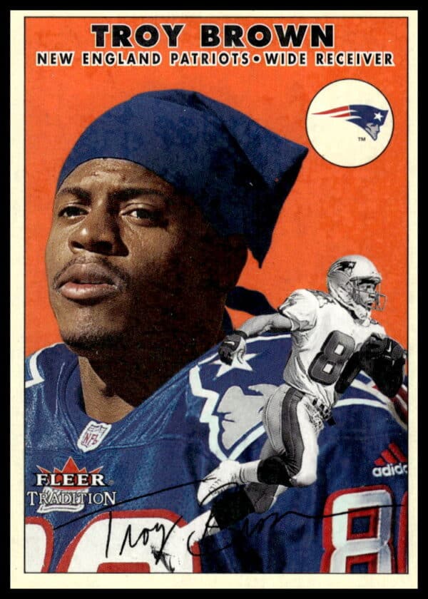 2000 Fleer Tradition Glossy Troy Brown #40 (Front)