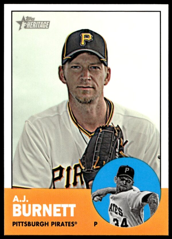 2012 Topps Heritage High Number A.J. Burnett #H647 (Front)