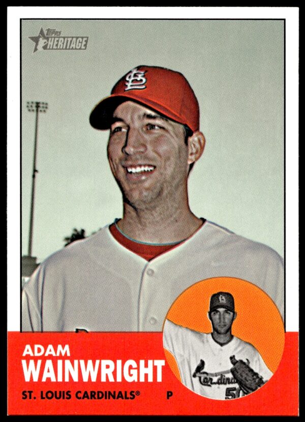 2012 Topps Heritage High Number Adam Wainwright #H576 (Front)