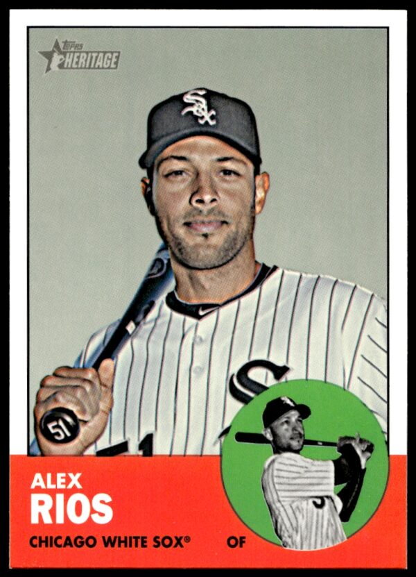 2012 Topps Heritage High Number Alex Rios #H625 (Front)