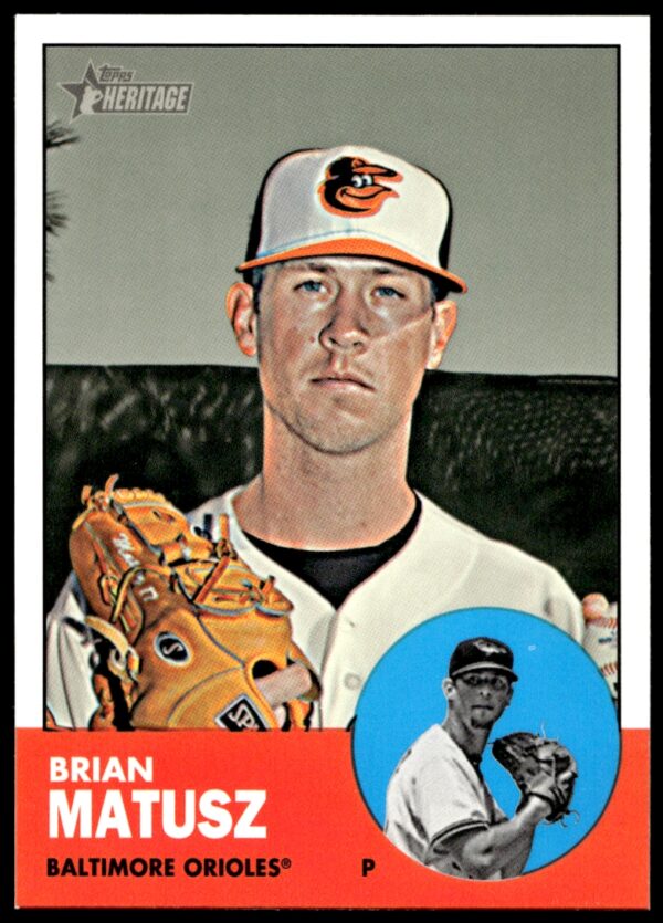 2012 Topps Heritage High Number Brian Matusz #H579 (Front)