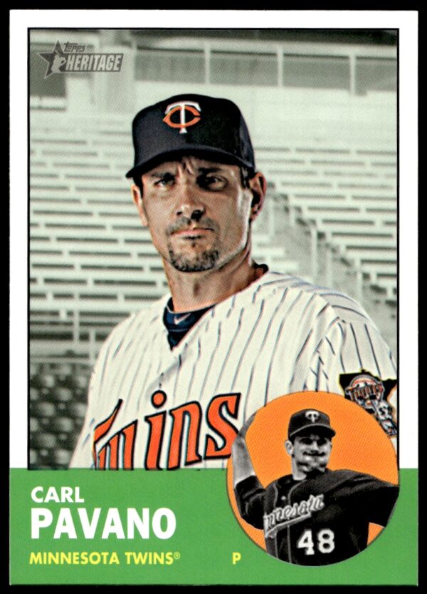 2012 Topps Heritage High Number Carl Pavano #H666 (Front)