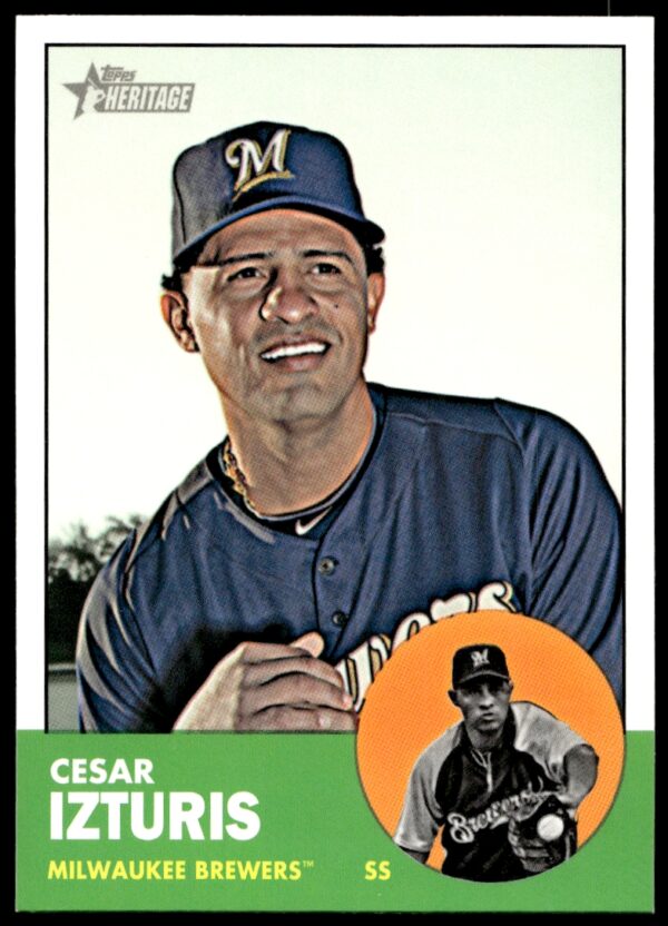 2012 Topps Heritage High Number Cesar Izturis #H633 (Front)