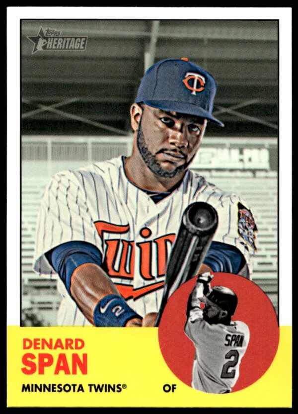 2012 Topps Heritage High Number Denard Span #H630 (Front)