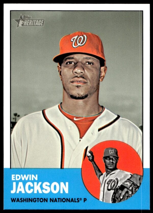 2012 Topps Heritage High Number Edwin Jackson #H654 (Front)