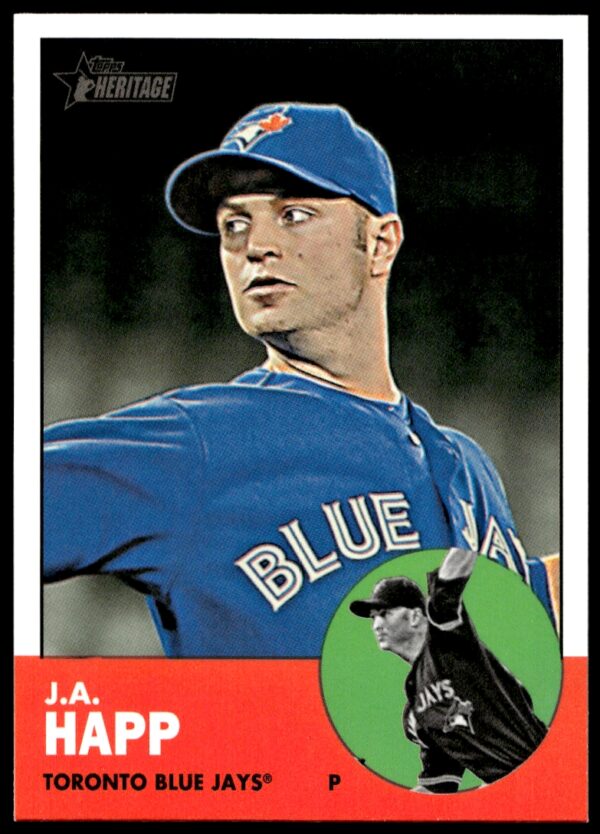 2012 Topps Heritage High Number J.A. Happ #H578 (Front)