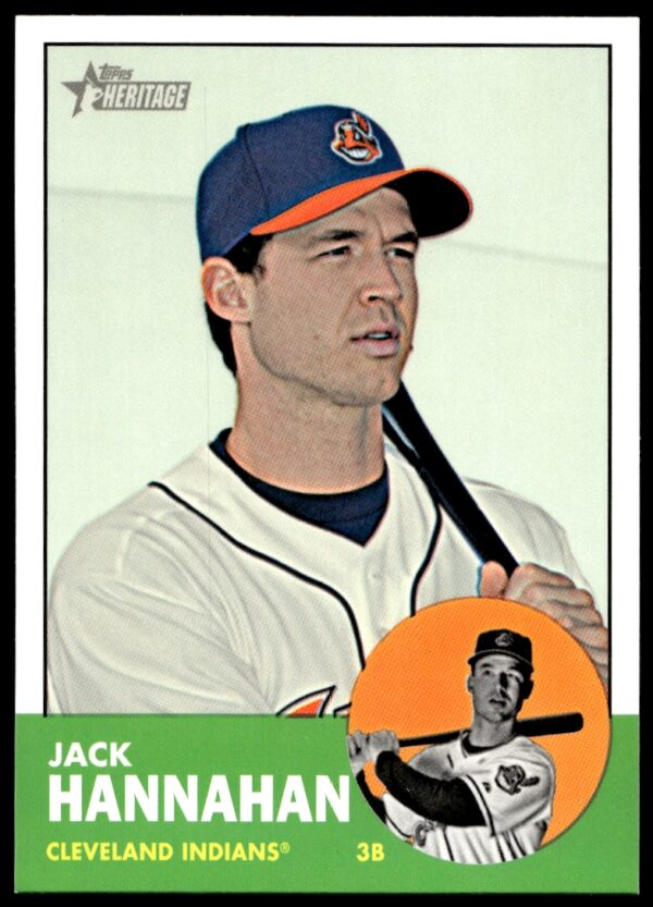 2012 Topps Heritage High Number Jack Hannahan #H617 (Front)