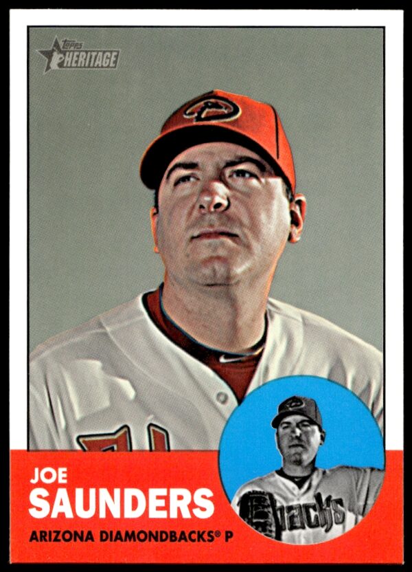 2012 Topps Heritage High Number Joe Saunders #H610 (Front)