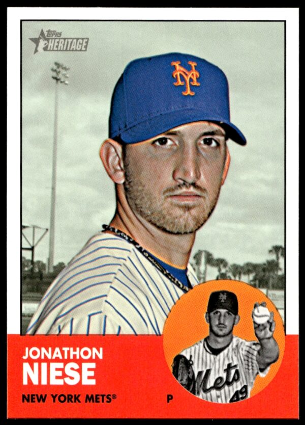 2012 Topps Heritage High Number Jon Niese #H585 (Front)