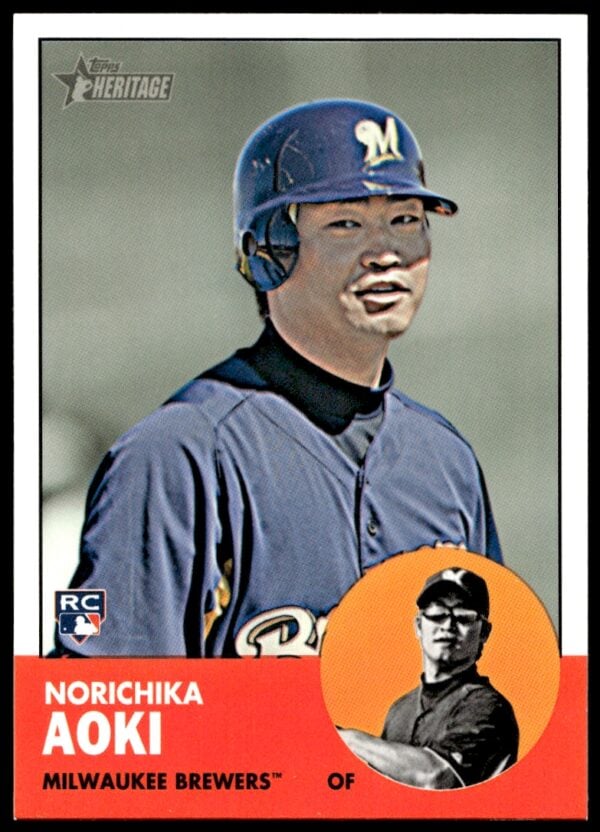 2012 Topps Heritage High Number Norichika Aoki #H640 (Front)