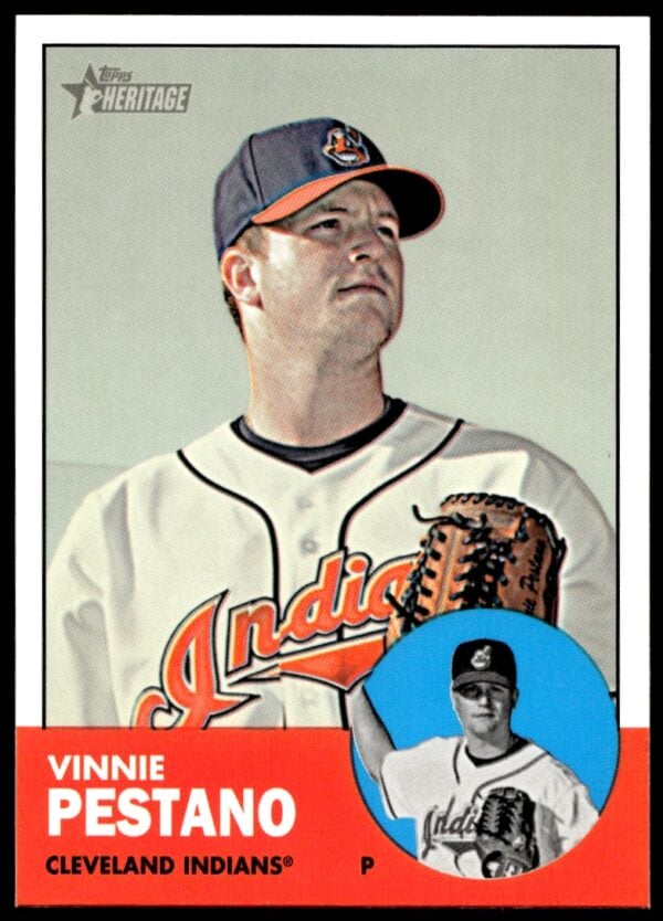 2012 Topps Heritage High Number Vinnie Pestano #H596 (Front)