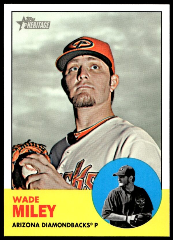 2012 Topps Heritage High Number Wade Miley #H584 (Front)