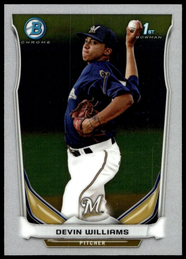 2014 Bowman Chrome Devin Williams Prospects #BCP7 (Front)