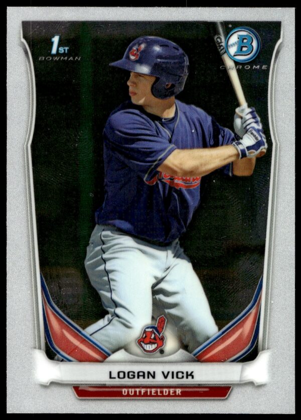 2014 Bowman Chrome Logan Vick Prospects #BCP40 (Front)