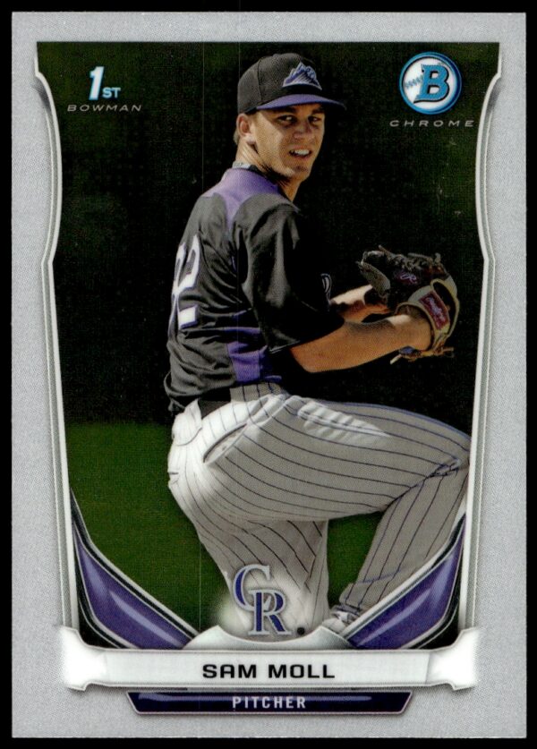 2014 Bowman Chrome Sam Moll Prospects #BCP39 (Front)