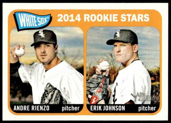 2014 Topps Heritage Andre Rienzo / Erik Johnson #41 (Front)