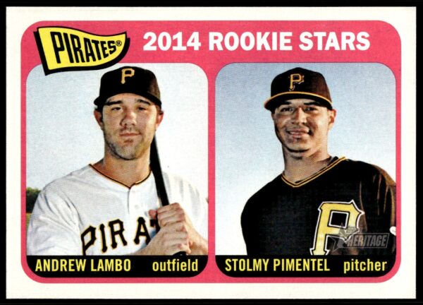 2014 Topps Heritage Andrew Lambo / Stolmy Pimentel #143 (Front)