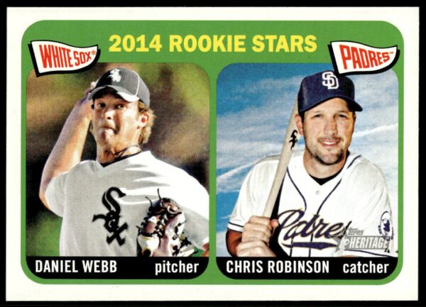 2014 Topps Heritage Daniel Webb / Chris Robinson #398 (Front)