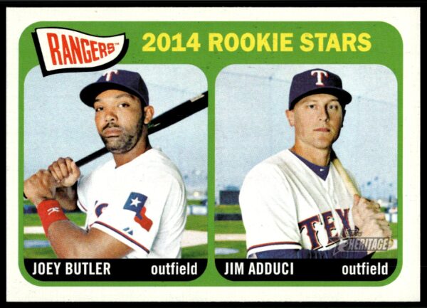 2014 Topps Heritage Joey Butler / Jim Adduci #104 (Front)