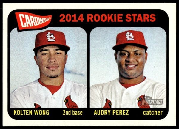 2014 Topps Heritage Kolten Wong / Audry Perez #116 (Front)