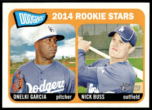 2014 Topps Heritage Onelki Garcia / Nick Buss #331 (Front)