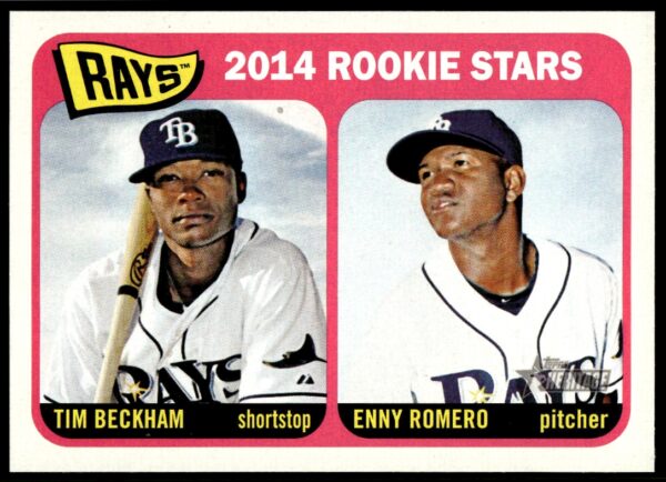 2014 Topps Heritage Tim Beckham / Enny Romero #259 (Front)