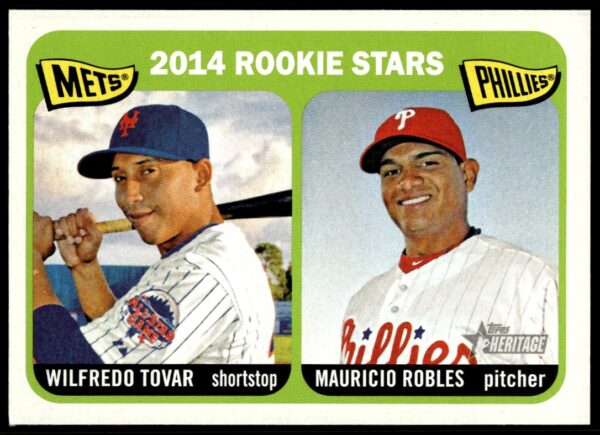 2014 Topps Heritage Wilfredo Tovar/ Mauricio Robles #374 (Front)