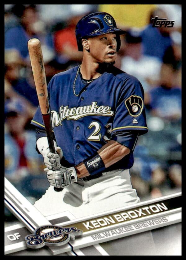 2017 Topps Series 1 Keon Broxton #182 (Front)