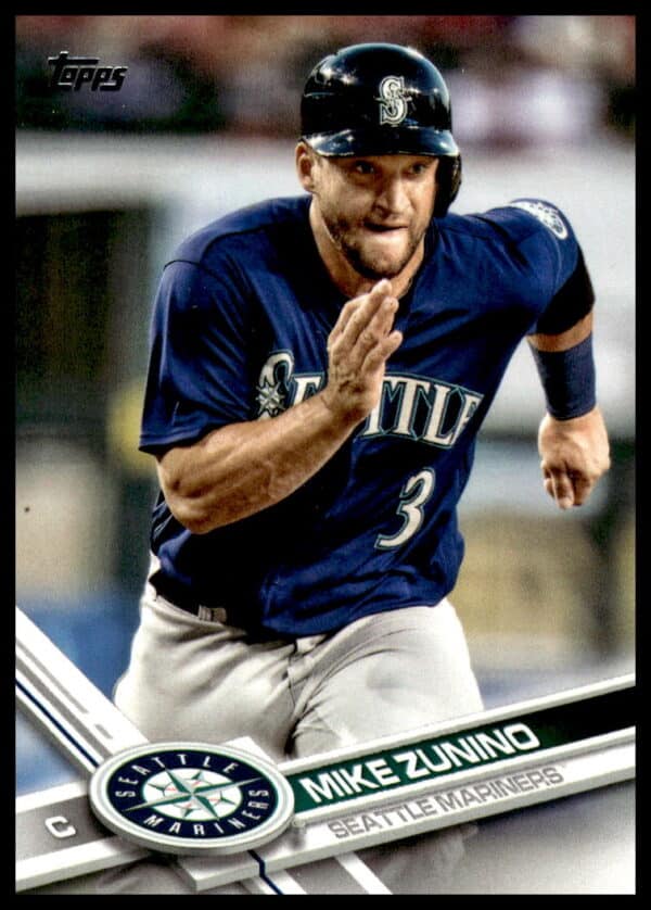 2017 Topps Series 1 Mike Zunino #343 (Front)