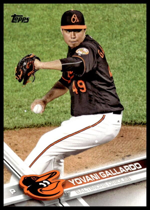 2017 Topps Series 1 Yovani Gallardo #308 (Front)