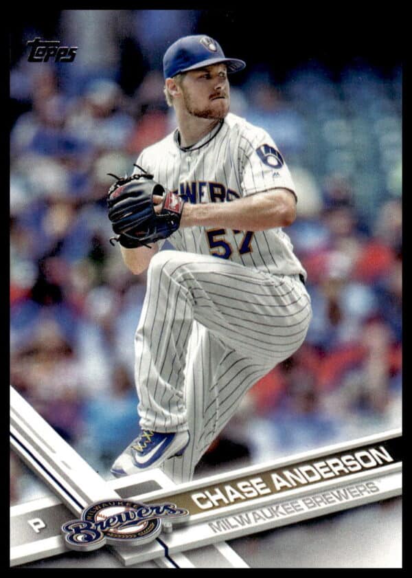 2017 Topps Series 2 Chase Anderson #376 (Front)