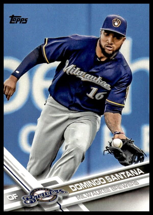 2017 Topps Series 2 Domingo Santana #628 (Front)